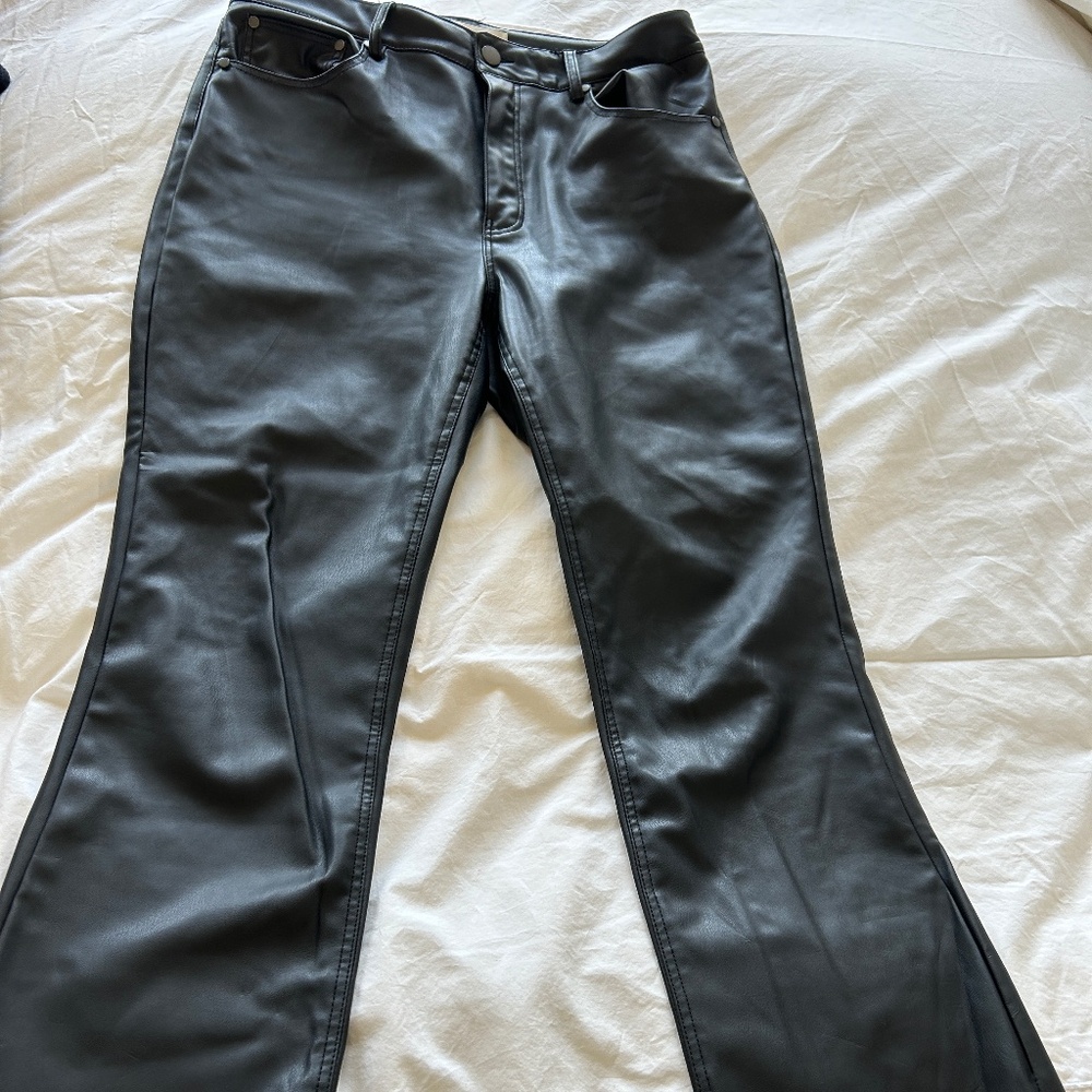 Zara Faux Leather pants size 29